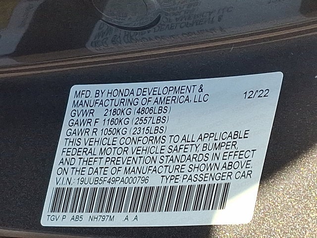 2023 Acura TLX w/Technology Package