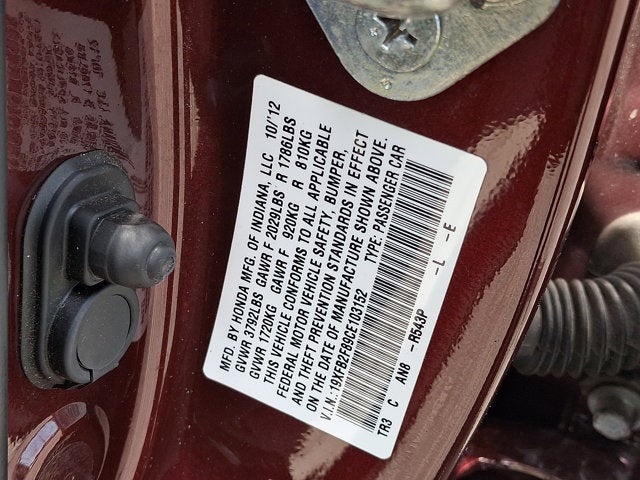 2012 Honda Civic Sdn EX