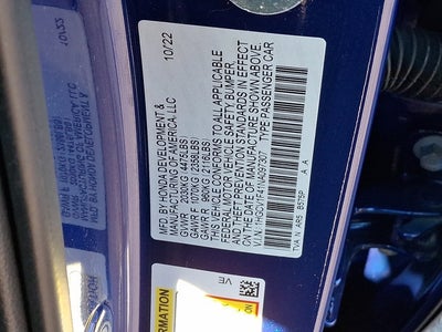 2022 Honda Accord Sedan Sport SE