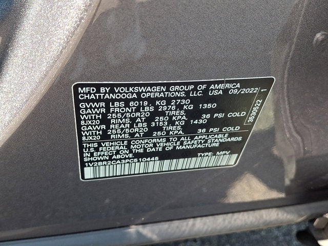 2023 Volkswagen Atlas 3.6L V6 SEL