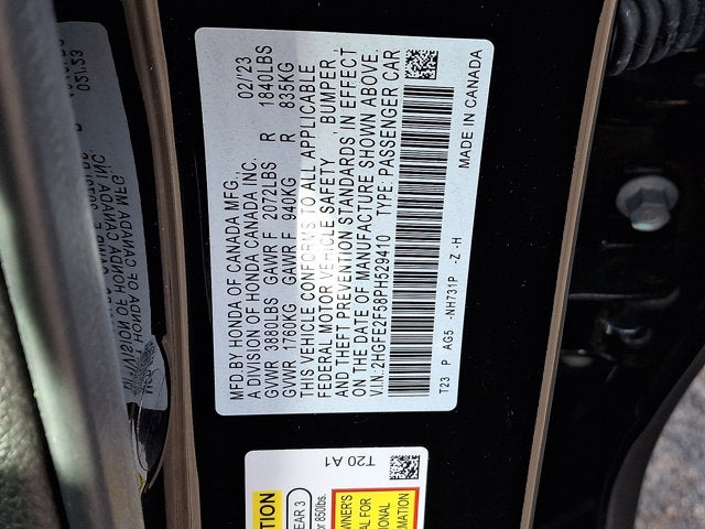 2023 Honda Civic Sedan Sport