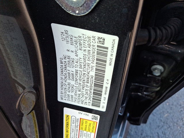 2025 Honda Civic Sedan Hybrid Sport