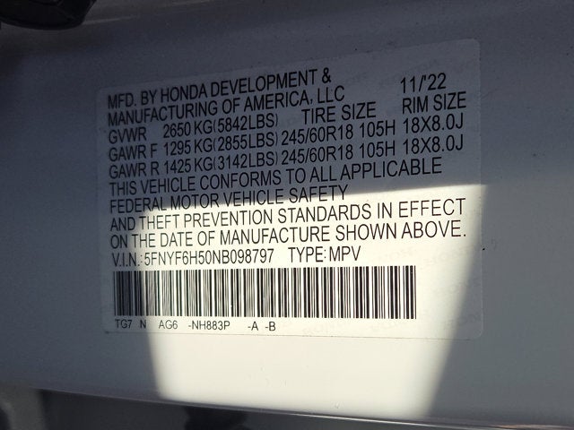 2022 Honda Pilot EX-L