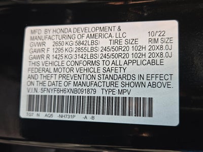 2022 Honda Pilot Touring 7-Passenger