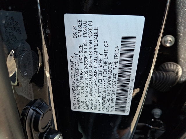 2024 Honda Ridgeline Black Edition