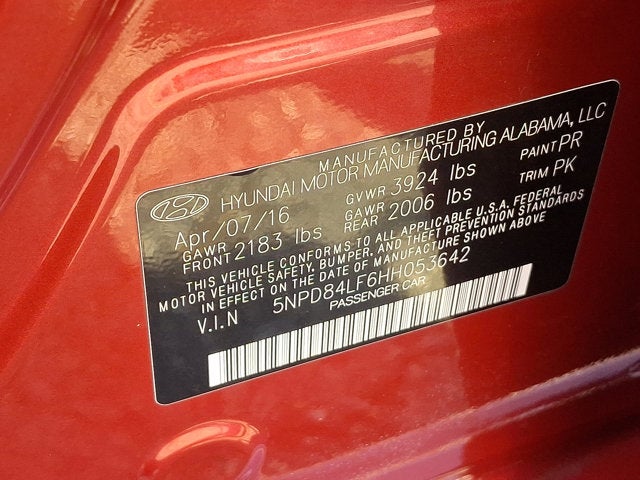 2017 Hyundai Elantra SE