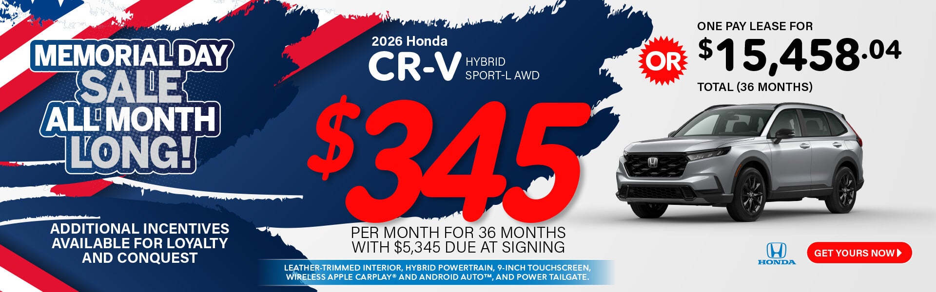 2026 Honda CR-V Hybrid Sport-L AWD