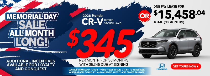 2026 Honda CR-V Hybrid Sport-L AWD