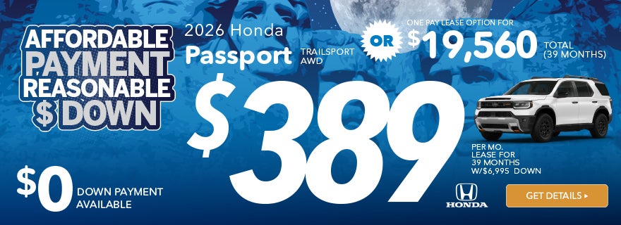 2026 Honda Passport TrailSport AWD