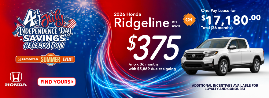 2026 Honda Ridgeline RTL AWD