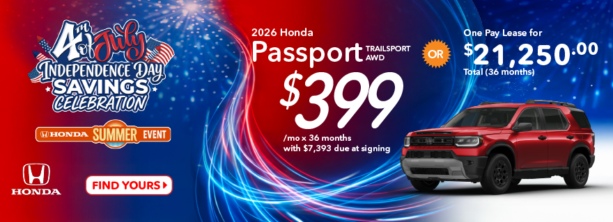 2026 Honda Passport TrailSport AWD