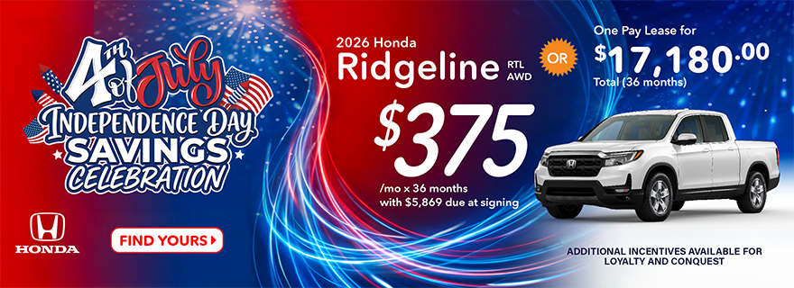2026 Honda Ridgeline RTL AWD