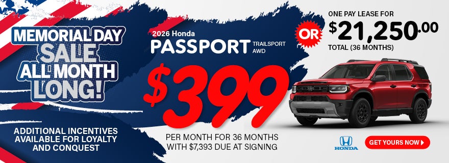 2026 Honda Passport TrailSport AWD