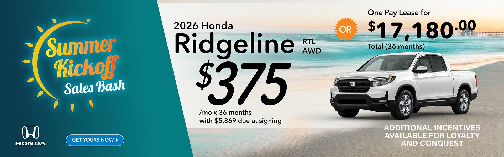 2026 Honda Ridgeline RTL AWD